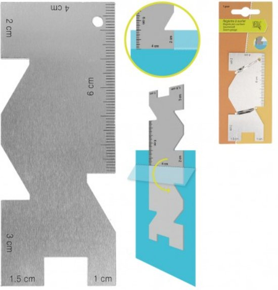 Foto: Zoommaatje aluminium voor naadwaarde zoommeter 1cm 6cm naaien accessoires naaibenodigdheden