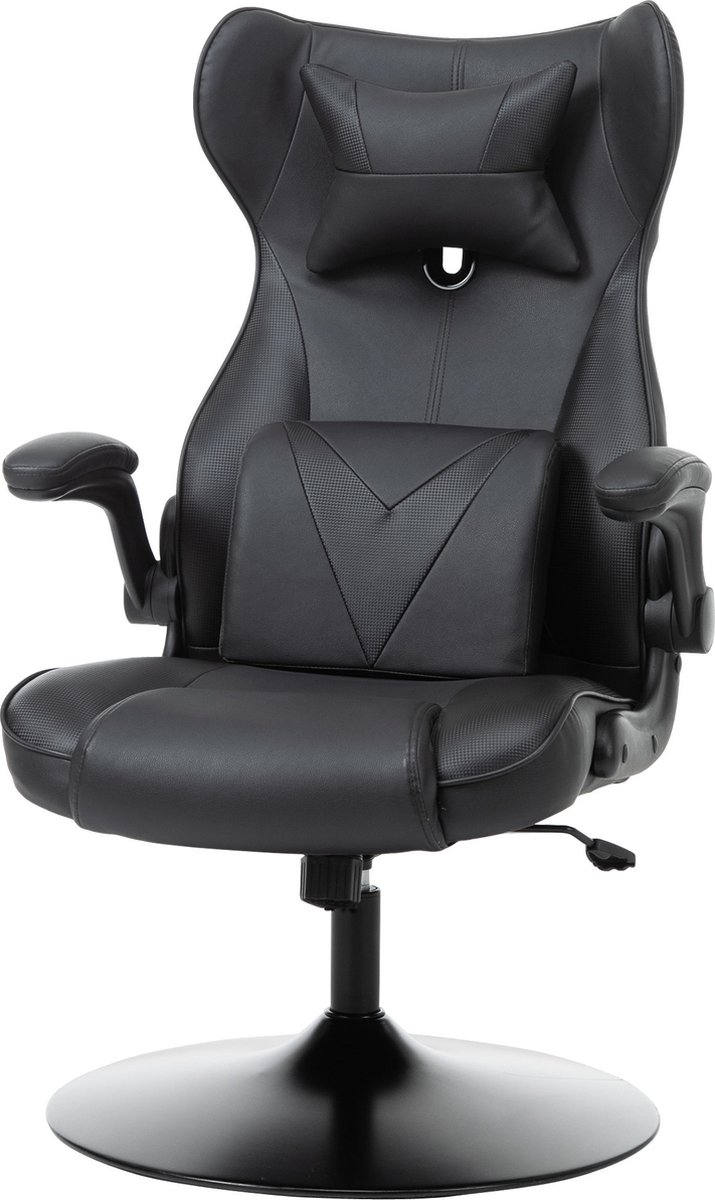 Vinsetto Chaise de gaming ergonomique avec base ronde hauteur
