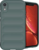 iPhone Xr Hoesje Siliconen - iMoshion EasyGrip Backcover - Donkergroen