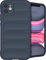 iMoshion Hoesje Geschikt voor iPhone 11 Hoesje Siliconen - iMoshion EasyGrip Backcover - Donkerblauw