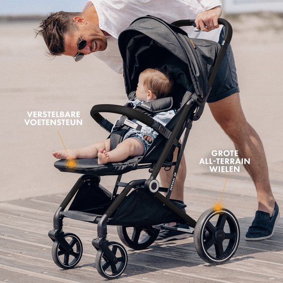 Deryan Luxe XP Buggy XL - Compact lichtgewicht - Zwart