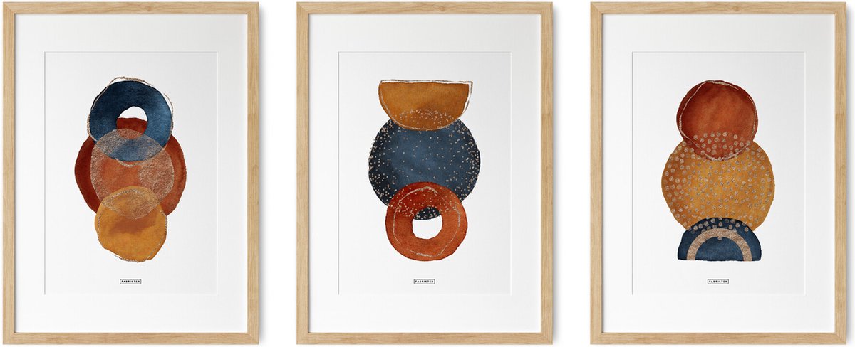 Fabrikten Posterset Artsy - 3 Posters - A3 Posterset Artsy A3 - set van 3