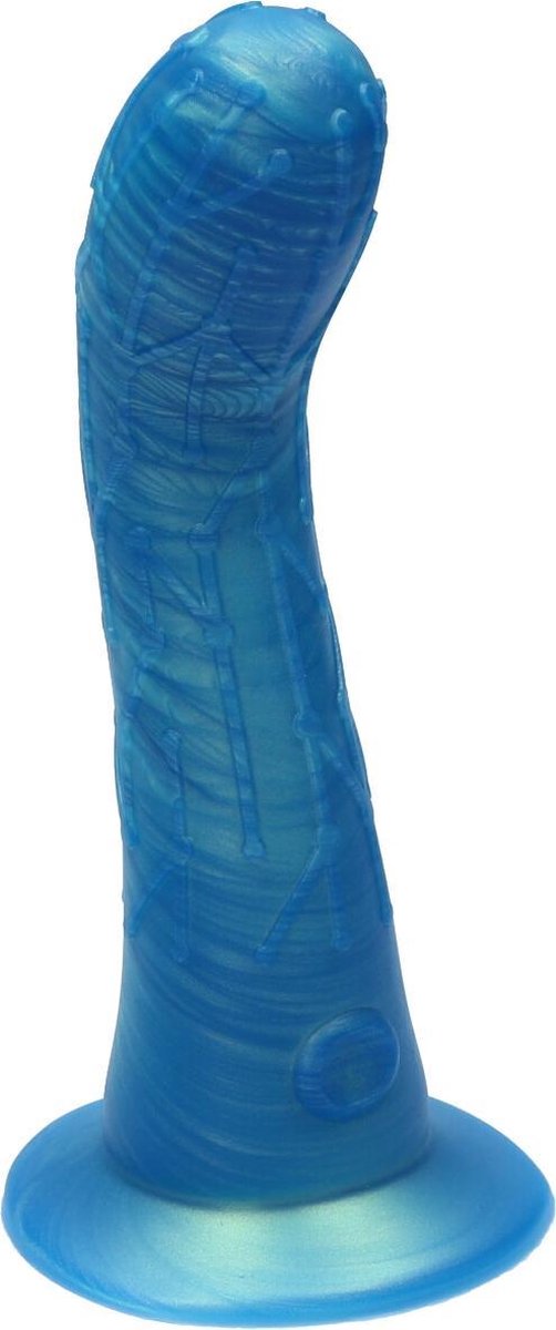 Goedkoopste Ylva & Dite - Cryptodite - Siliconen G-spot / Anale dildo - Made in Holland - Goud Blauw Metallic