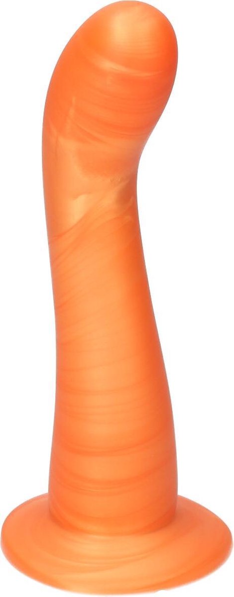 Goedkoopste Ylva & Dite - Swan - Siliconen G-spot / Anale dildo - Made in Holland - Satijn Oranje Geel