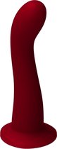 Ylva & Dite - Swan - Siliconen G-spot / Anale dildo - Made in Holland - Donker Rood