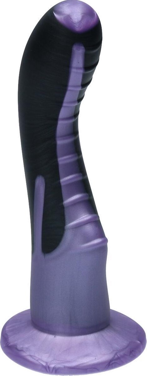 Goedkoopste Ylva & Dite - Kajsa - Siliconen G-spot / Prostaat dildo - Made in Holland - Zwart Metallic / Violet Metallic