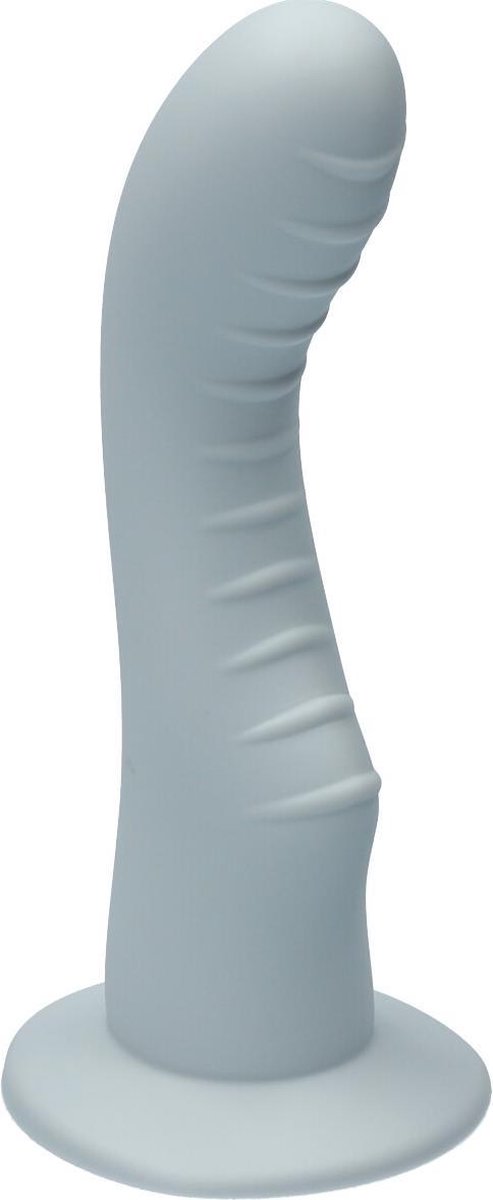Goedkoopste Ylva & Dite - Kajsa - Siliconen G-spot / Prostaat dildo - Made in Holland - Pastel Grijs