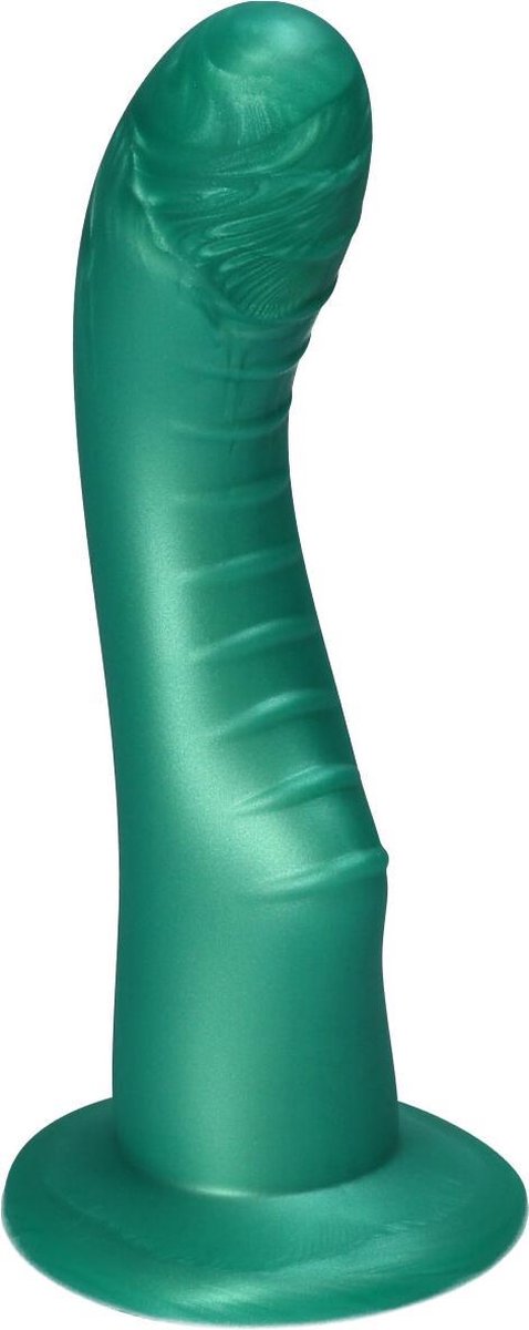 Goedkoopste Ylva & Dite - Kajsa - Siliconen G-spot / Prostaat dildo - Made in Holland - Fruit Groen Metallic