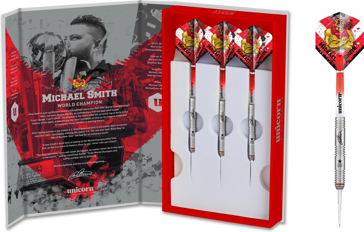 Unicorn Michael Smith 90% World Champion Edition - Dartpijlen - 25 Gram