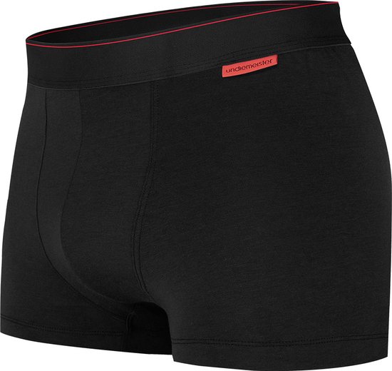 Undiemeister - Boxershort - Boxershort heren - Ondergoed - Onderbroek mannen - Gemaakt van Mellowood - Boxer briefs - Volcano Ash (zwart) - 1 Stuk - XS