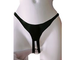 LATEX String S/M kruisloos Lingerie erotische slip glad rubber