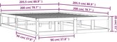 vidaXL-Bedframe-massief-hout-wit-200x200-cm