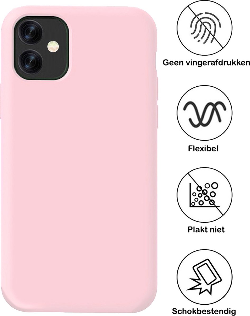 Coque pour Apple iPhone 11 en Transparent - Rose Housse de protection Étui  en silicone TPU flexible avec application Chrome