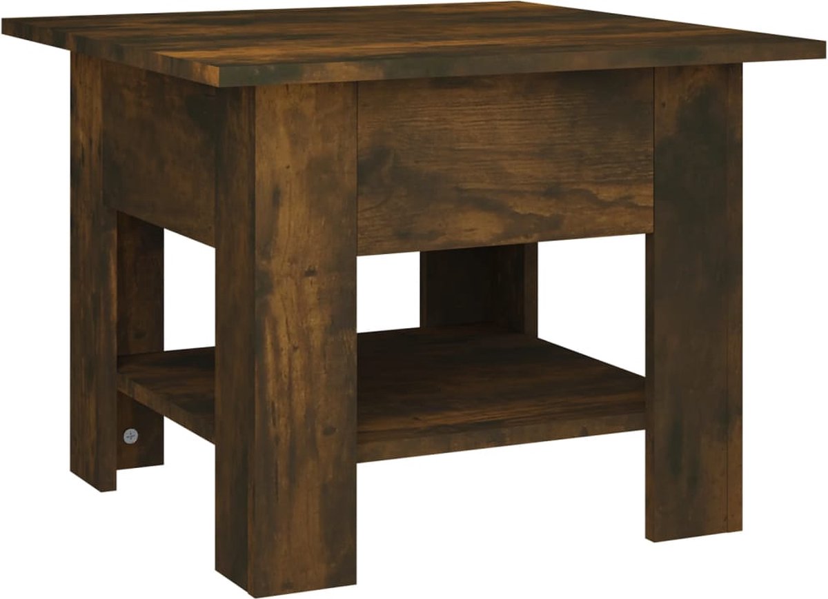 vidaXL Salontafel 102x55x42 cm bewerkt hout oud houtkleurig