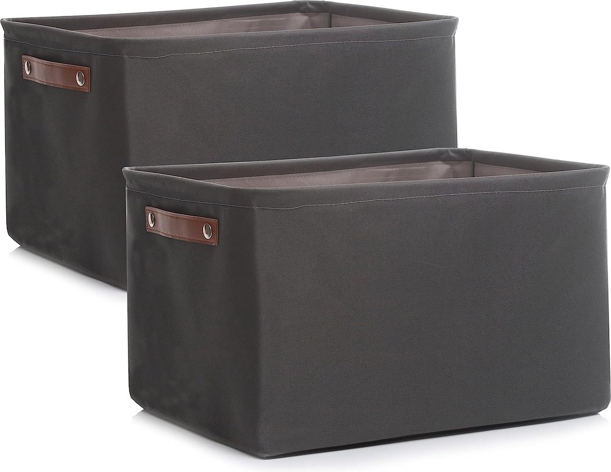 DIVERS Cube de rangement empilable - 35,5 x 35,5 cm - Noir pas