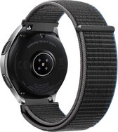 Strap-it Smartwatch strap 22mm - bracelet en nylon souple adapté pour Samsung Galaxy Watch 1 46mm / Galaxy Watch 3 45mm / Gear S3 Classic & Frontier - OnePlus Watch - Amazfit GTR 47mm / GTR 2 / GTR 3 - Pro - Anthracite