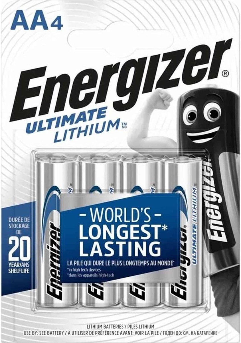 Energizer Ultimate Lithium Mignon - AA LR 6 - 1,5V - 1x4 stuks - Neskrid