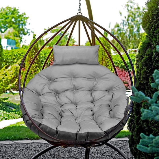 AIO - Coussin de jardin - nid de cigogne pour fauteuil suspendu -  waterproof - 120cm -... | bol.