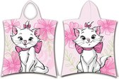 Bol.com Disney Marie Cat Poncho / Badcape Flower - 50 x 115 cm - Katoen aanbieding
