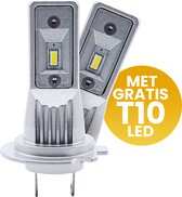 XEOD H7 Perfect Fit LED lampen met E-Keur – Auto Verlichting Lamp – Dimlicht, Grootlicht of Mistlicht - 2 stuks – 12V - Met gratis T10 stadslichten
