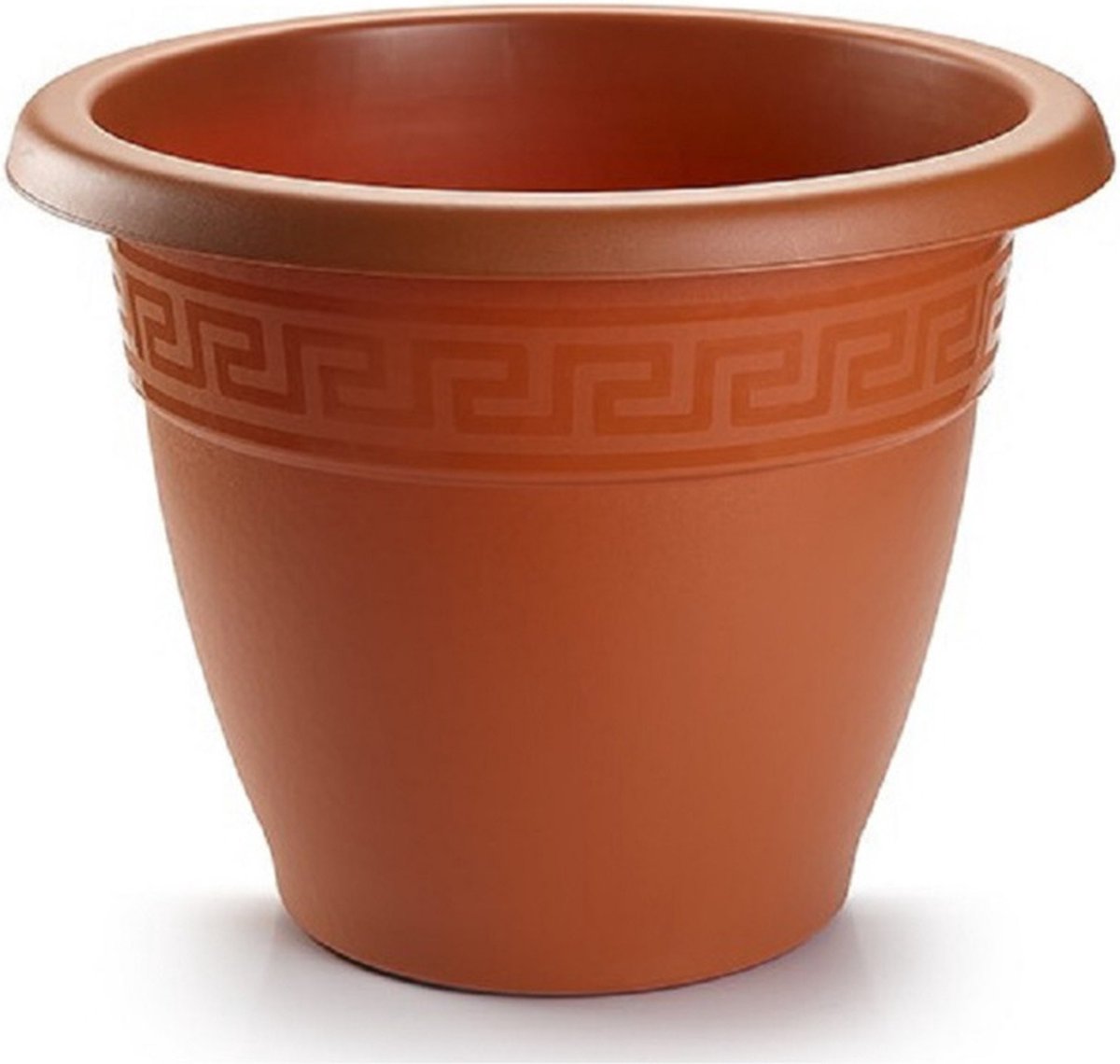 Plasticforte Plantenpot - terracotta bruin - 35x28 cm - bloempot - kunststof - rond