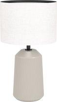 EGLO Capalbio Lampe à poser - E27 - 41 cm - Sable/ Wit - Céramique