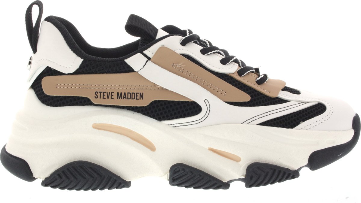 Dames Sneakers Steve Madden Possesion-e Black/tan Zwart - Maat 39 - Steve Madden