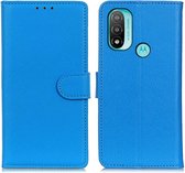 Coverup Book Case - Geschikt voor Motorola Moto E20 / E40 Hoesje - Blauw