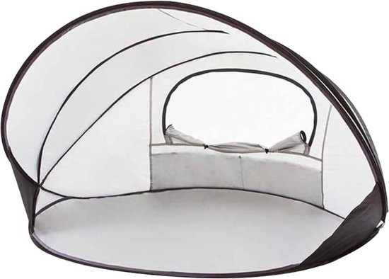 Deryan Luxe Pop Up Strandtent XXL - Anti-UV 50+ - Zilver