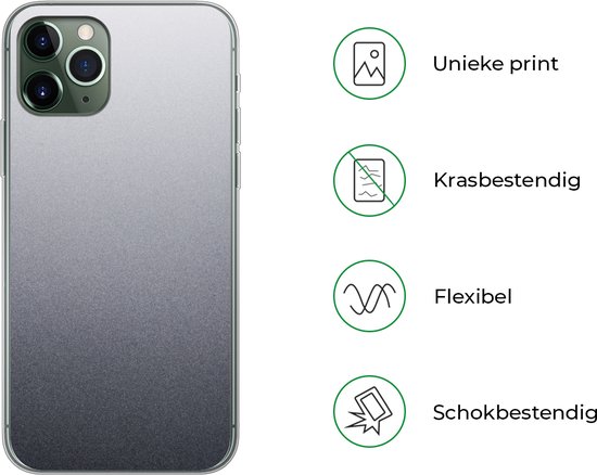 Coque iPhone 11 Pro - Aluminium - Métal - Grijs - Siliconen