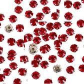 75 Naai kralen- Rood-kleding steentjes- 6 mm-kleding versieren- Charme Bijoux