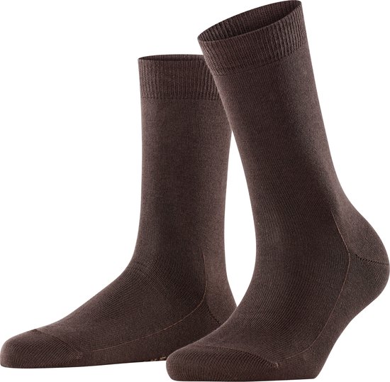FALKE Family duurzaam katoen sokken dames bruin - Maat 39-42