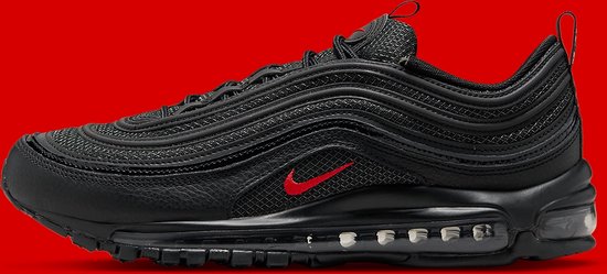 red and black nike 97s
