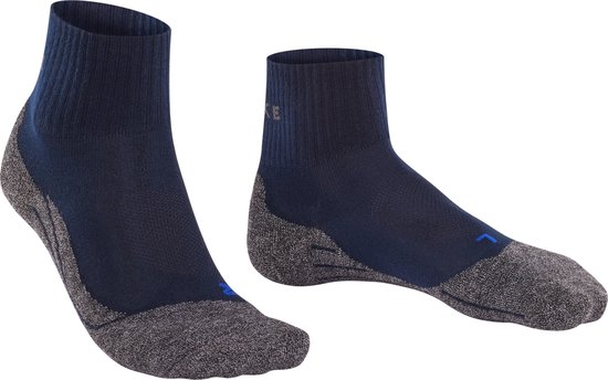 Chaussettes de randonnée FALKE TK2 Cool Short pour homme - Bleu marine - Taille 42/43
