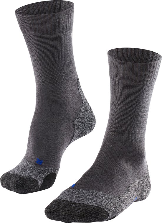 FALKE TK2 Cool anti-blaar dik lyocell functioneel materiaal wandelsokken dames grijs - maat 41-42