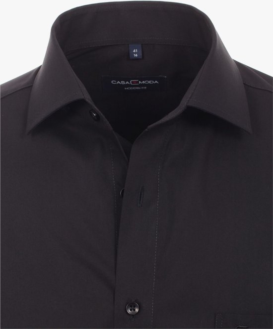 Casa Moda Chemise Uni Noir Kent Modern Fit - 43