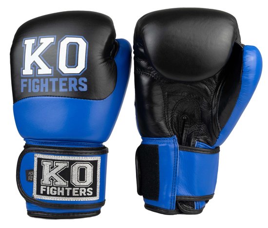 KO Fighters - (Kick) Bokshandschoenen - Boxing Gloves - Blauw