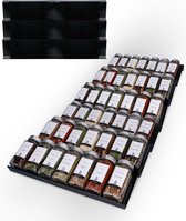 Comforder Spice Rack Drawer - 6 pièces - Organisateur de tiroir de cuisine - Rangement pour sièges-auto de Cuisine pour 42 bocaux