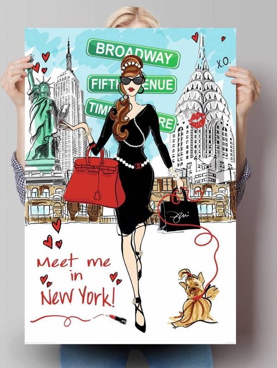 REINDERS Meet me in New York - Poster - 61x91,5cm
