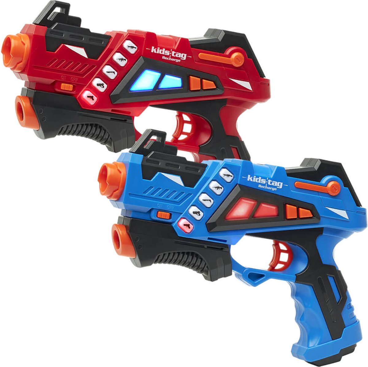 2 pistolets laser + 2 gilets de laser tag - Ensemble de laser tag KidsTag  pour enfants - Avec l'option unique Vest Only !