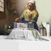 Fotobehang Vermeer Melkmeisje 260x384 cm