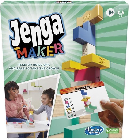 Jenga Maker, Wooden Blocks, Stacking Tower Game Hamleys Games