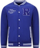 Dunne Zomer Baseball Jackets voor Heren - Blauw