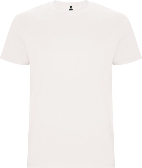 T-shirt unisex met korte mouwen 'Stafford' Vintage Wit - L