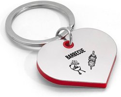 Akyol - barbecue sleutelhanger hartvorm - Bbq - bbq master - barbecue liefhebber - leuk cadeau voor iemand die van barbecueën houd Akyol - barbecue sleutelhanger hartvorm - Bbq - bbq master - barbecue liefhebber - leuk cadeau voor iemand die van barbecueën houd