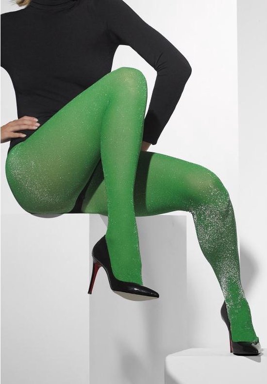 Groene panty met lovertjes voor volwassenen - Verkleedattribuut - One size"  | bol.com