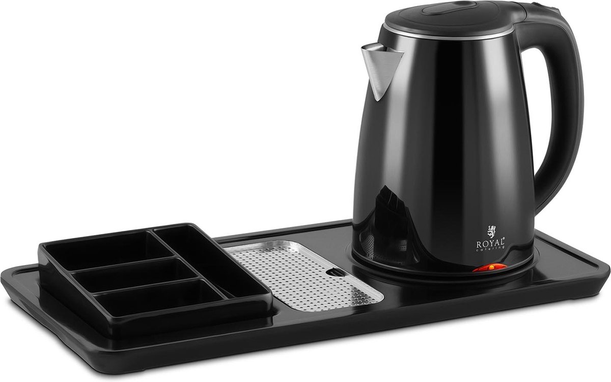 Waterkoker - koffie- en theestation - 1,2 L - 1800 W - draadloos - Royal Catering