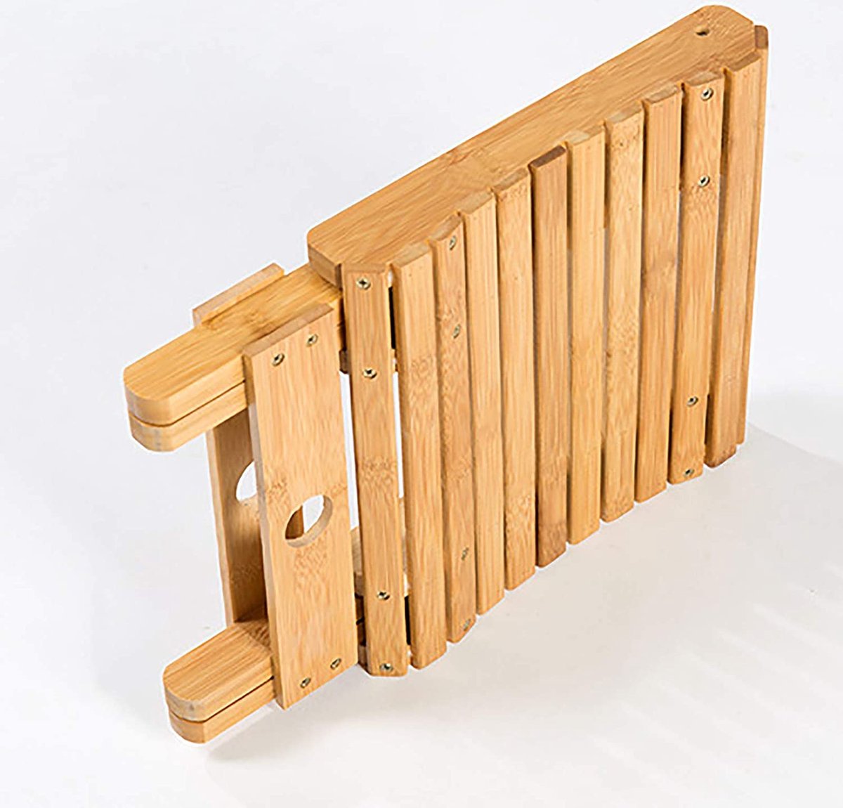 Bamboe opvouwbare kruk houten badkamer douchekruk draagbare opvouwbare