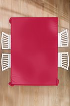 Tafelkleed - Tafellaken - 150x220 cm - Rood - Effen kleur - Binnen en Buiten