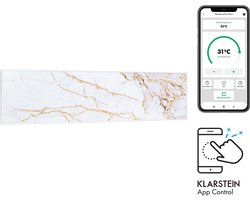 Klarstein infraroodheizung mit Thermostat, 350W Elektrische verwarming, Smart Home Bild-infraroodheizung zur Wandmontage, IR mit IoT/WiFi App-Control, Feuchtraum Flach-Heizkörper, CO2-Freie Wand verwarming